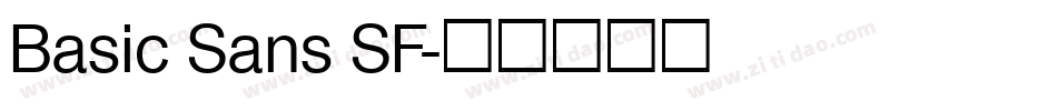 Basic Sans SF字体转换